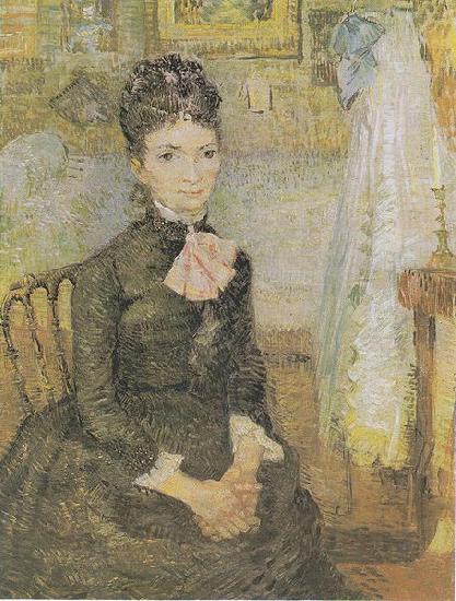 Vincent Van Gogh Woman sitting next to a cradle China oil painting art
